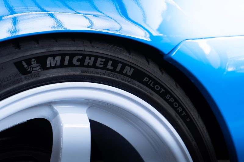 Michelin tyre detail close-up